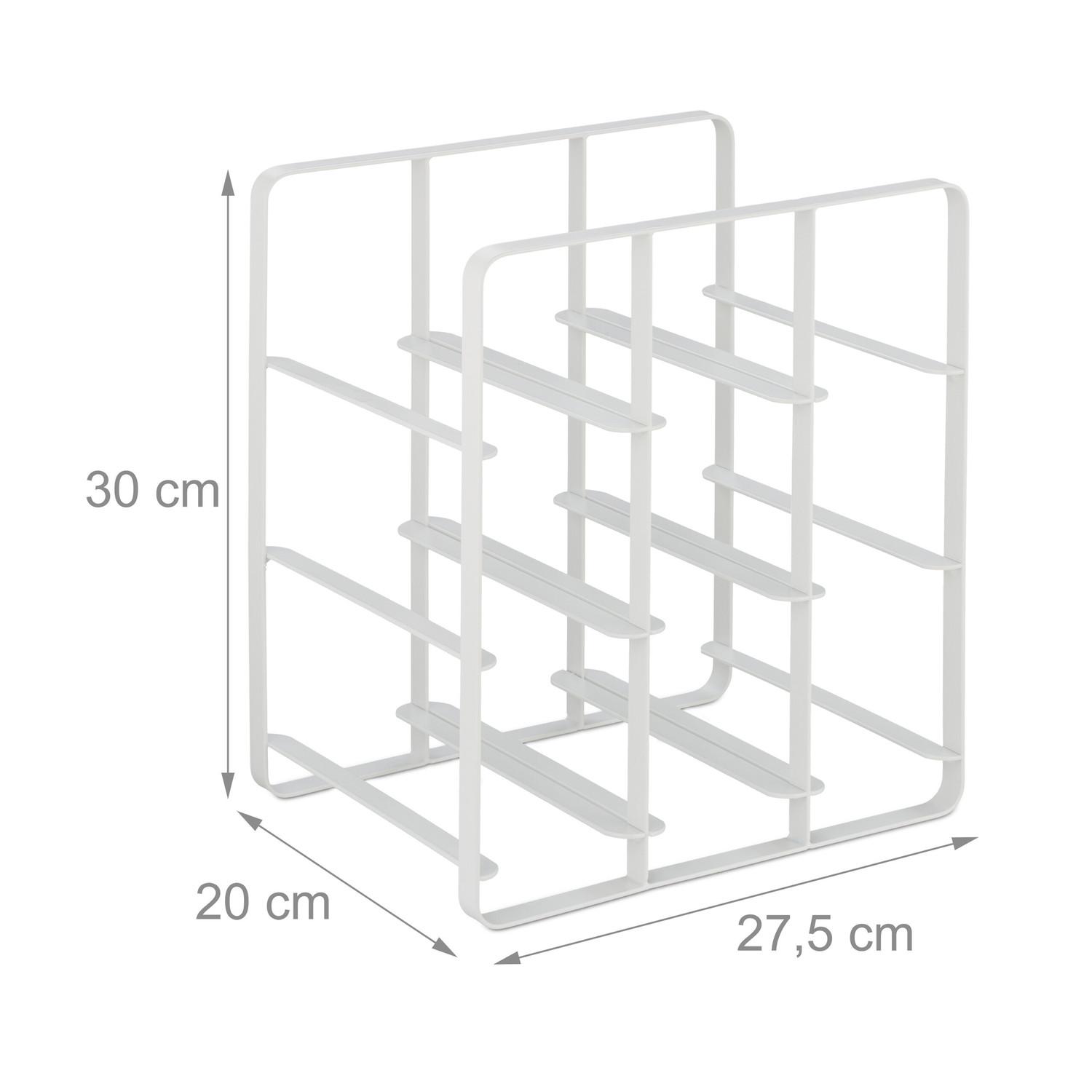 Northio Casier à vin en métal pour 9 bouteilles  