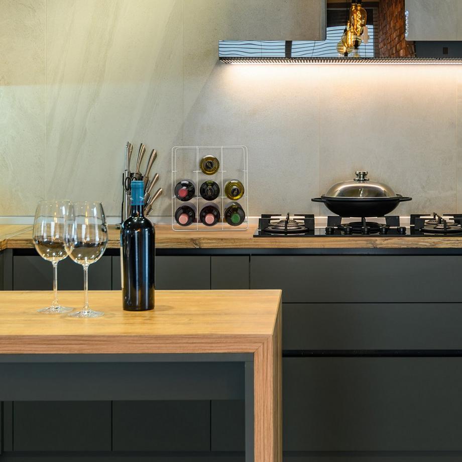 Northio Casier à vin en métal pour 9 bouteilles  