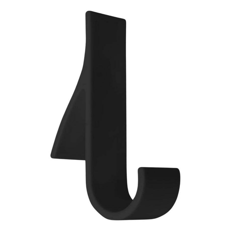 B2X  Crochets en plastique noir pour serviettes et vêtements, paquet de 2 