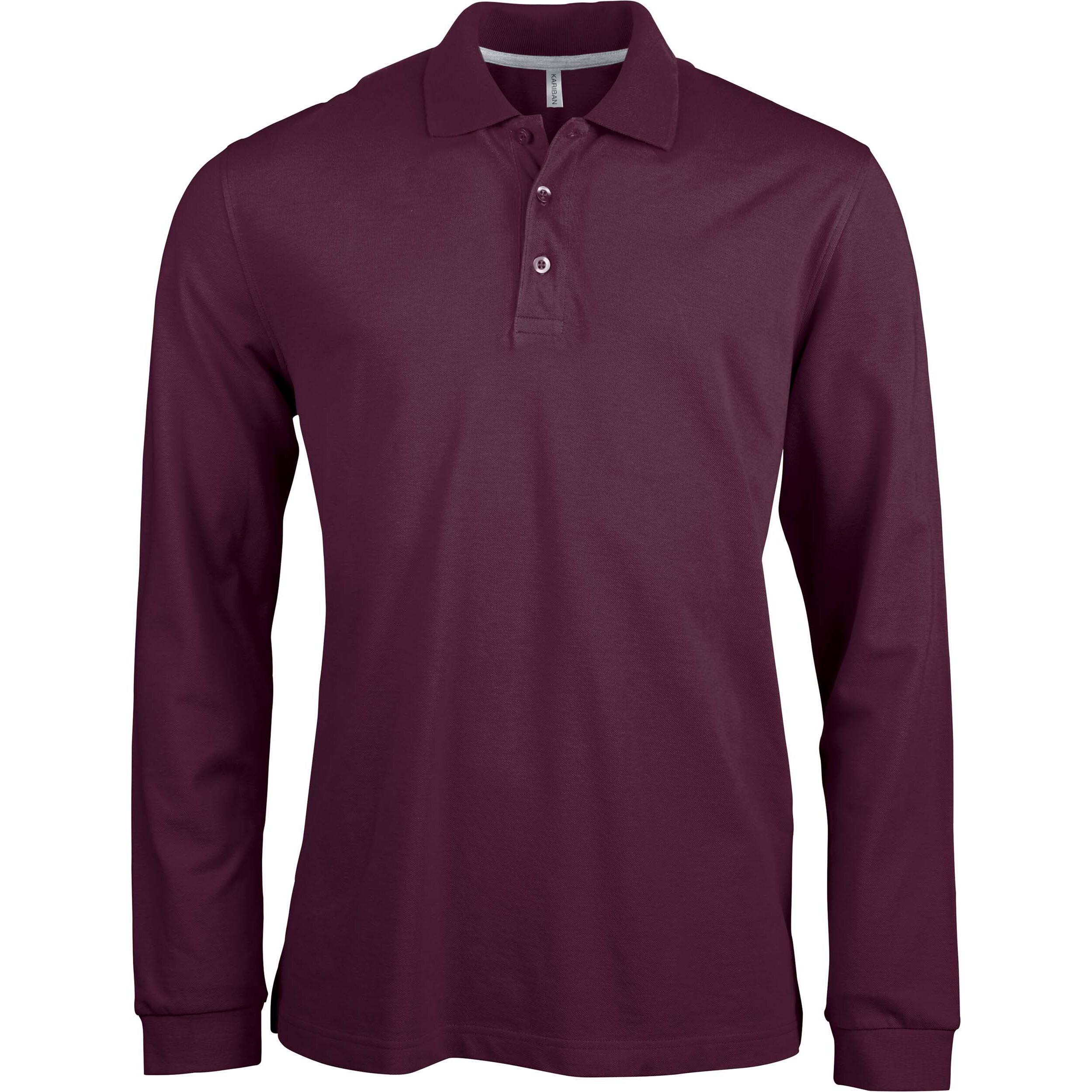 Kariban  langärmeliges polo-shirt 