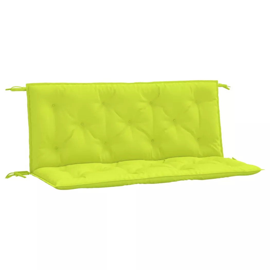VidaXL - Coussin de banc de jardin tissu, One Size, Vert