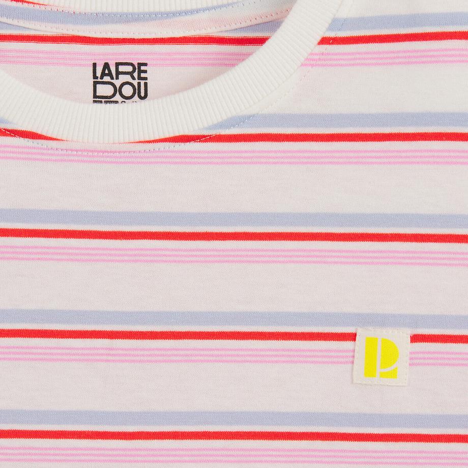 La Redoute Collections  Gestreiftes T-Shirt mit Rundhalsausschnitt 