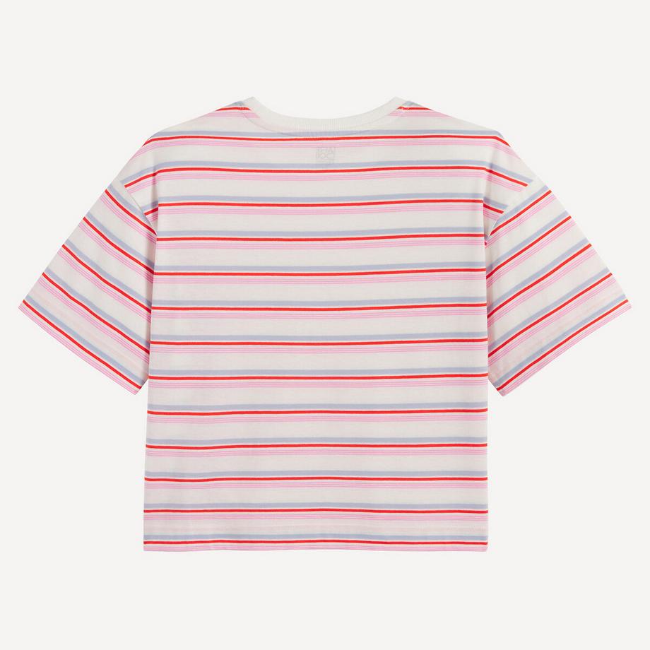 La Redoute Collections  Gestreiftes T-Shirt mit Rundhalsausschnitt 