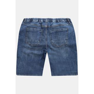 JP1880  Bermuda à enfiler JP1880 en tissu Lightweight. Coupe Modern Straight Fit bleu jean 