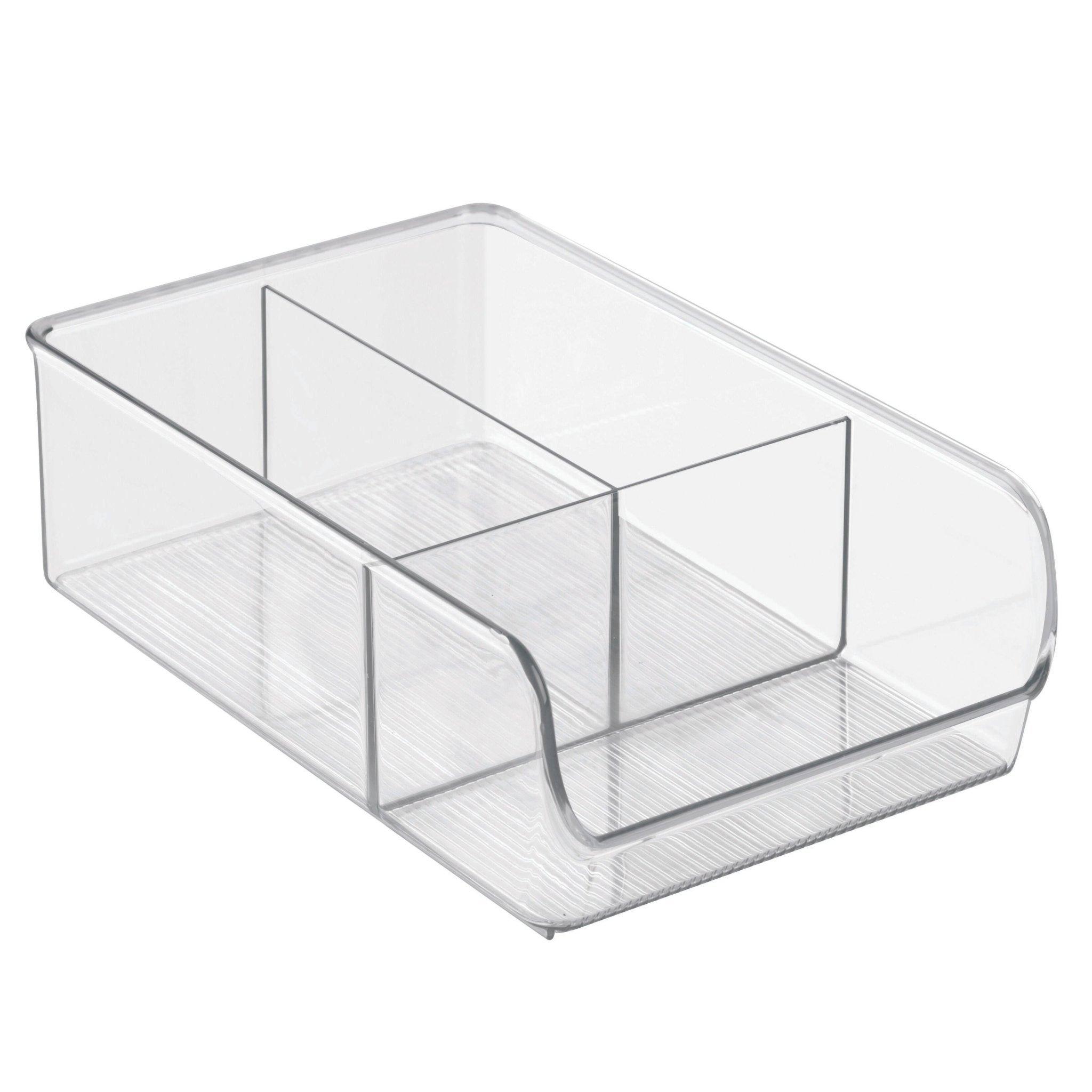 iDesign LINUS   Aufbewahrungsbehälter KLAR   3 Fächer  