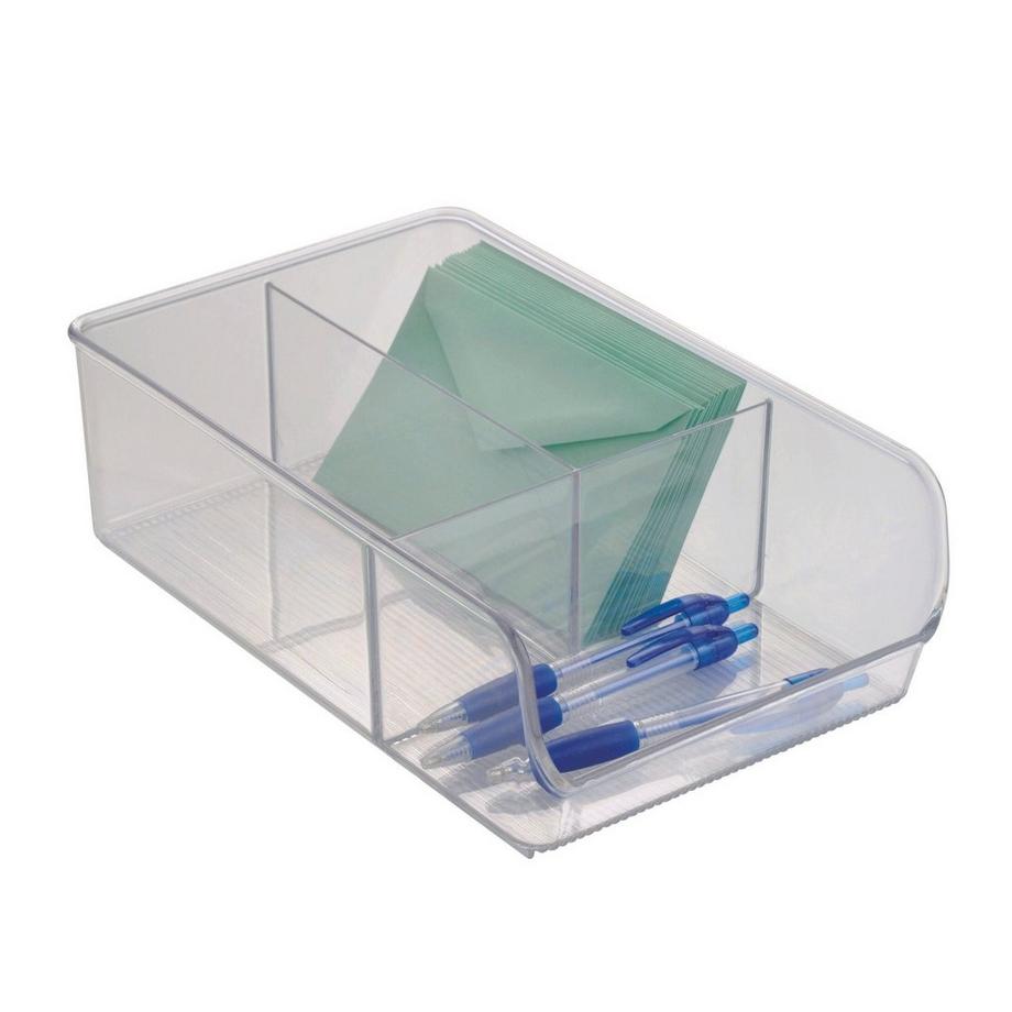 iDesign LINUS   Aufbewahrungsbehälter KLAR   3 Fächer  