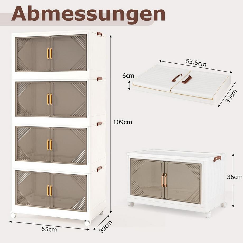 Northix Aufbewahrungsbox mit Deckel, 284 l Fassungsvermögen  