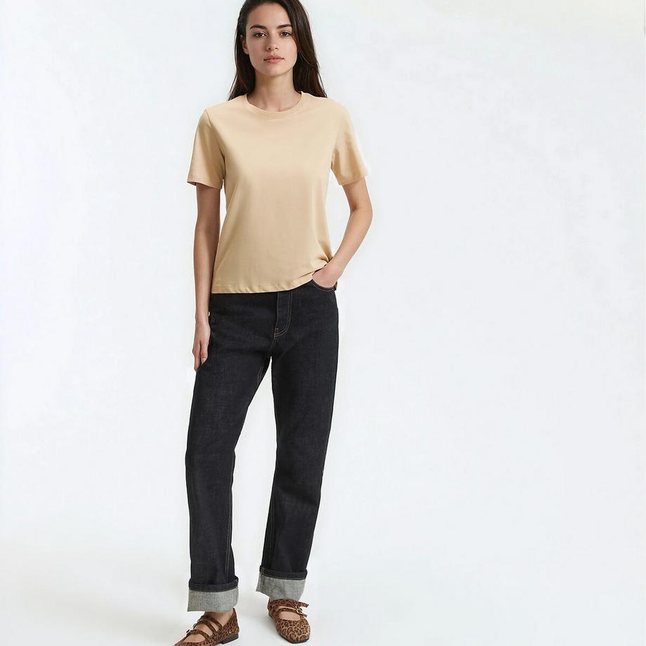 La Redoute Collections Rundhals Kurzarm T-Shirt  