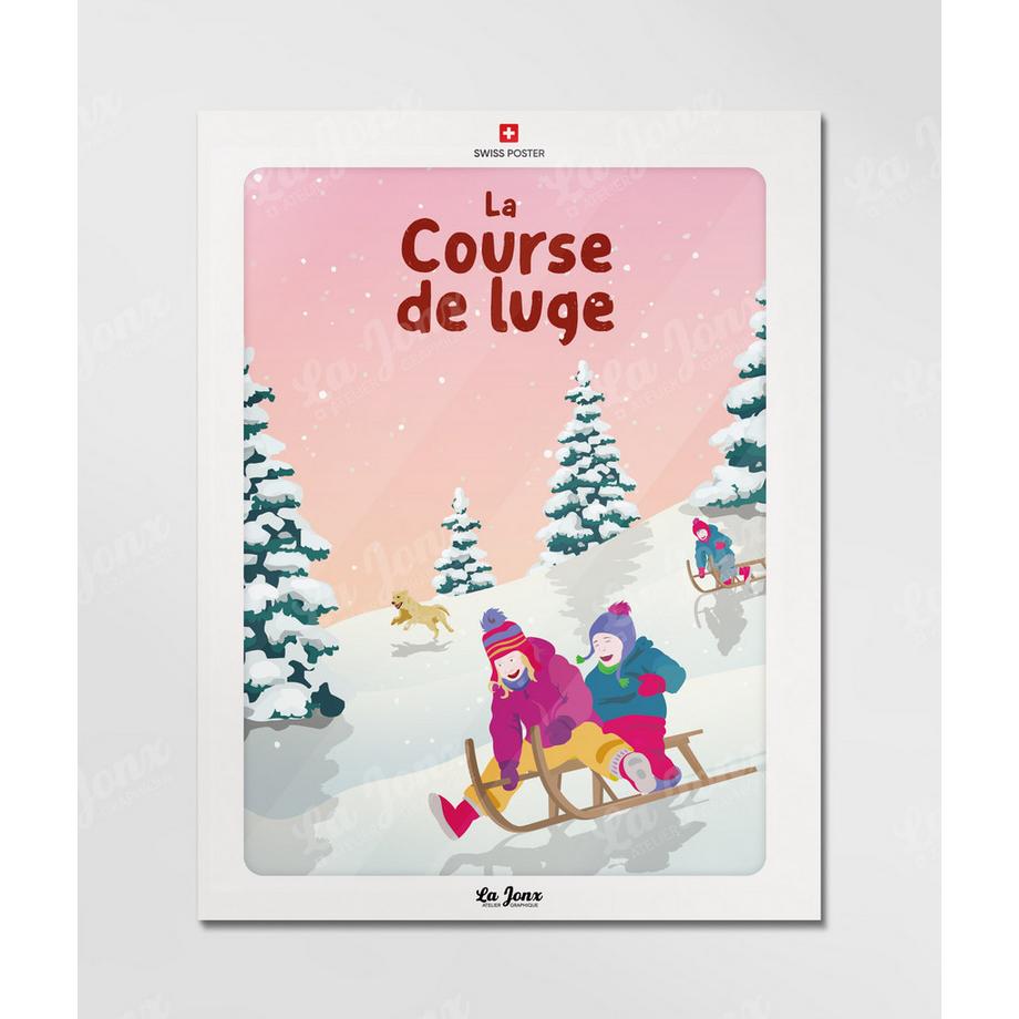 La-Jonx Course de luge - Poster  