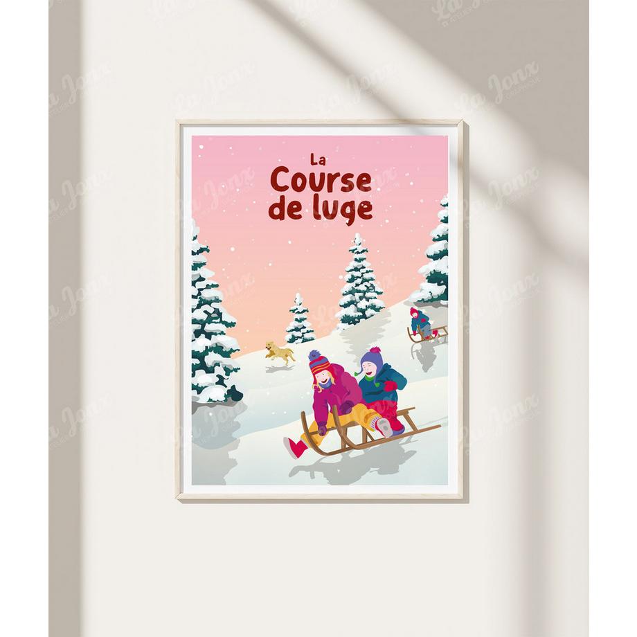 La-Jonx Course de luge - Poster  
