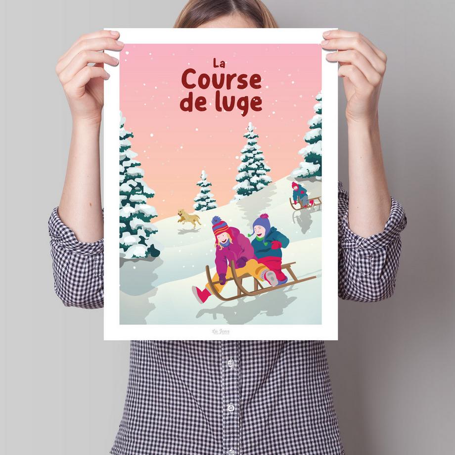 La-Jonx Course de luge - Poster  