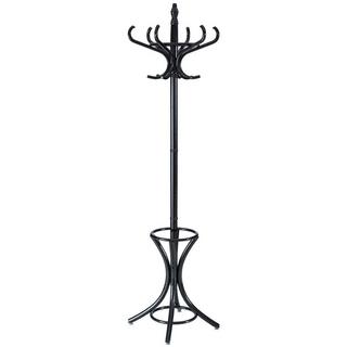 Northio Porte-manteau porte-manteau porte-veste avec porte-parapluie 12 patères-noir  