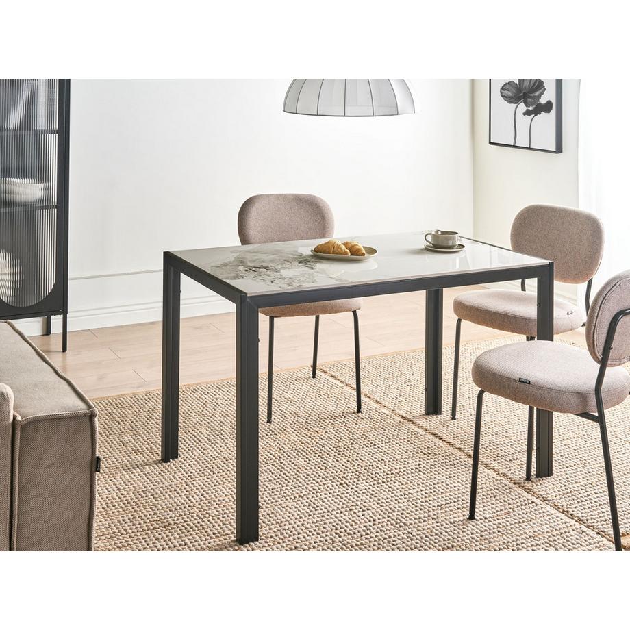 Beliani Table de repas en Céramique  CLARENCE  