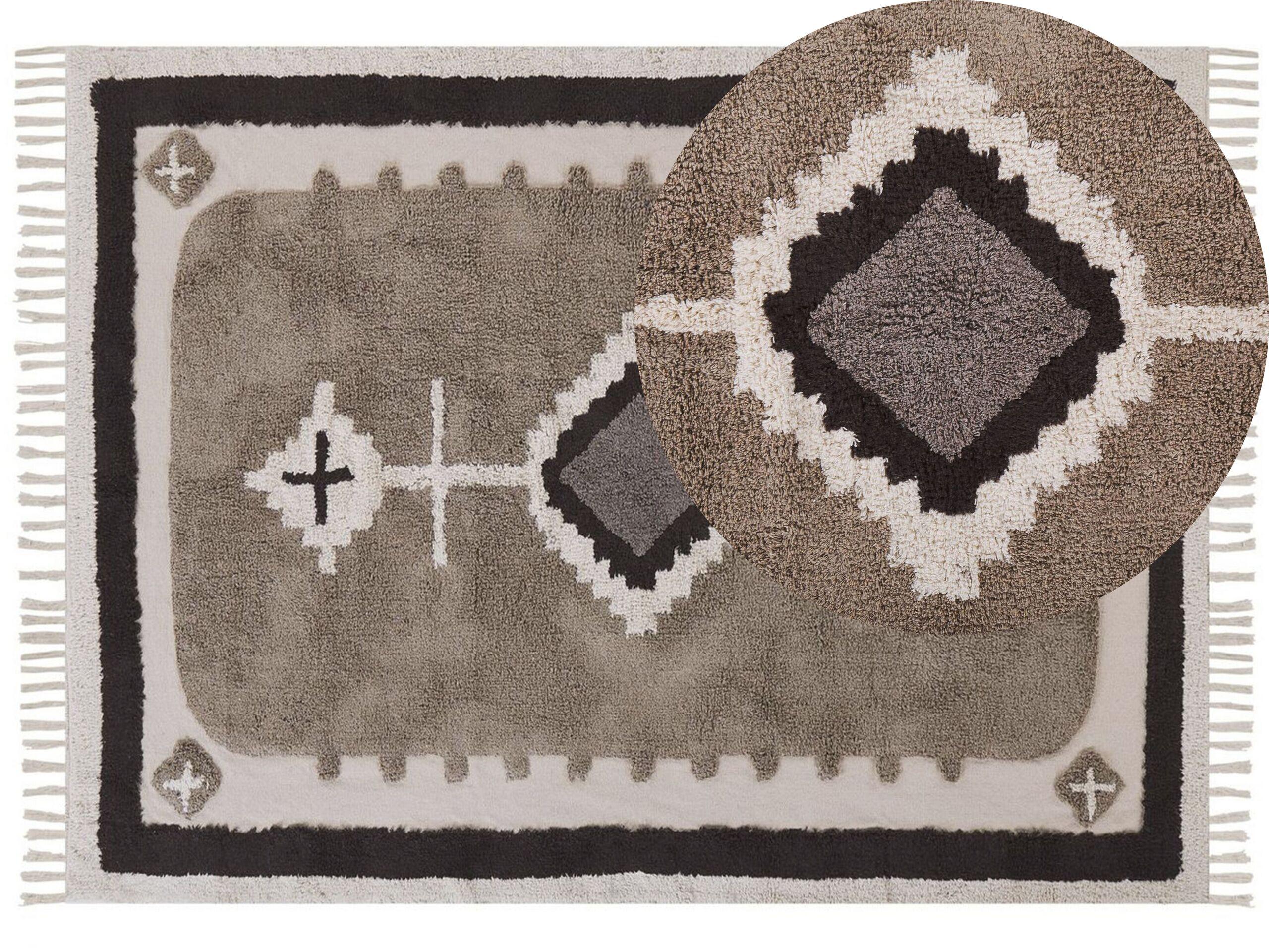 Beliani Tapis en Coton Traditionnel GEYVE  