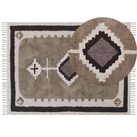 Beliani Tapis en Coton Traditionnel GEYVE  