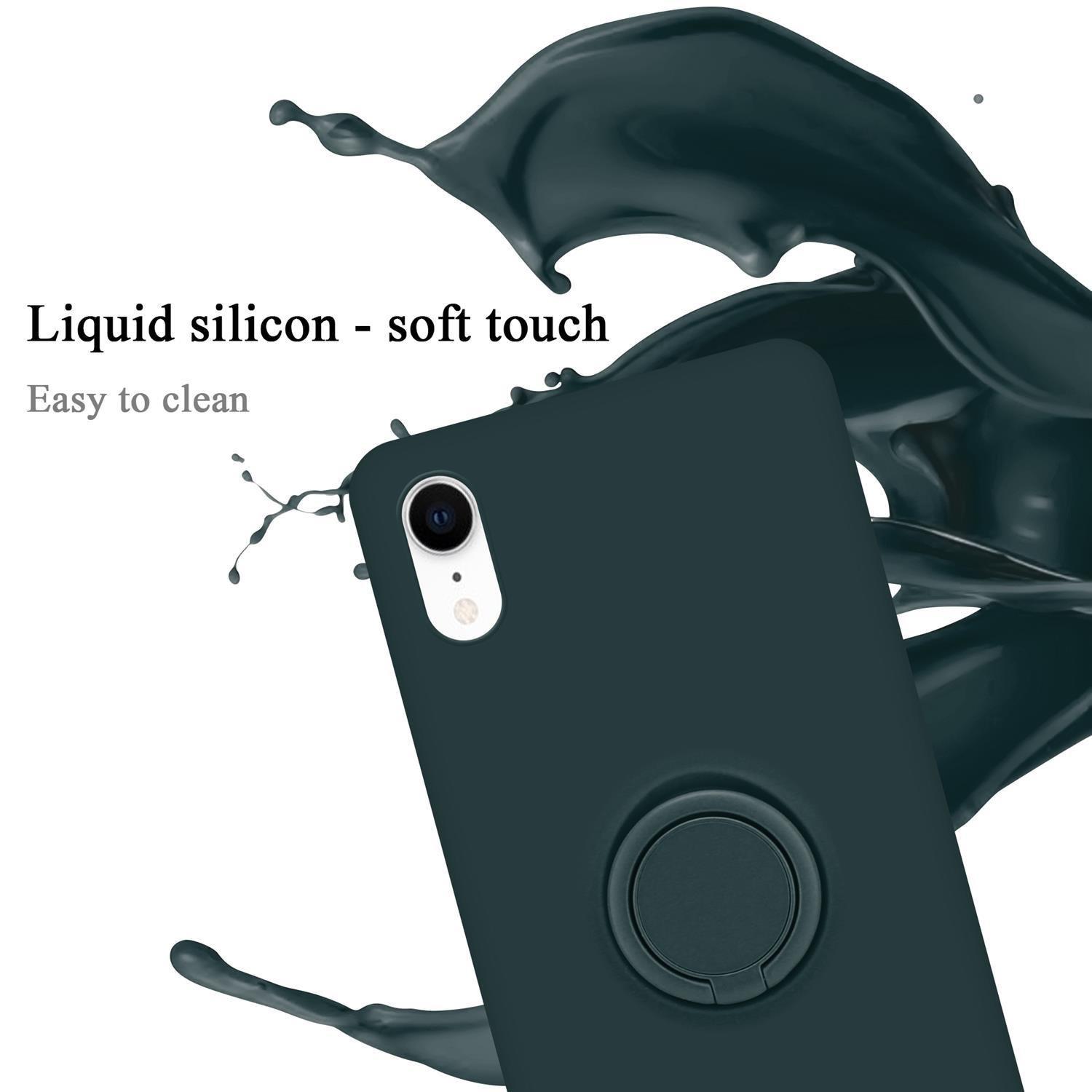 Cadorabo  Hülle für Apple iPhone XR TPU Silikon mit Ring Liquid 