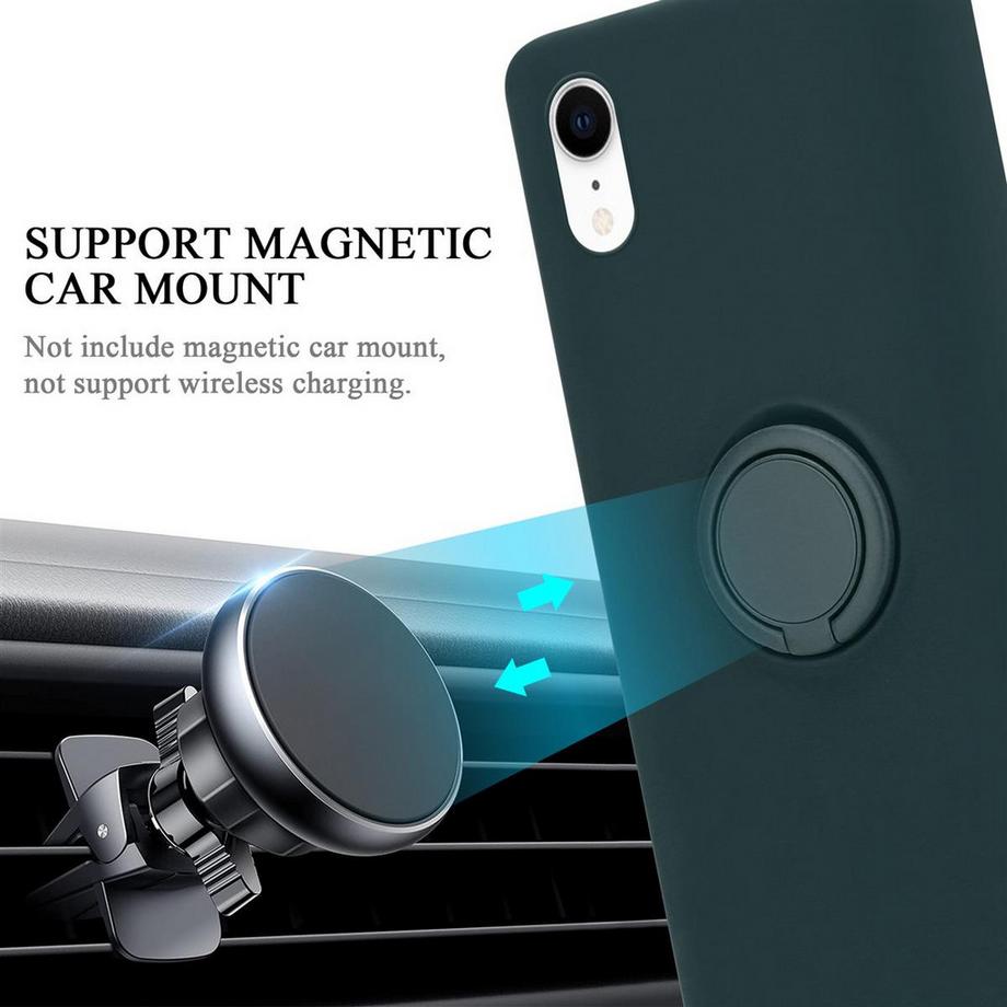 Cadorabo  Hülle für Apple iPhone XR TPU Silikon mit Ring Liquid 