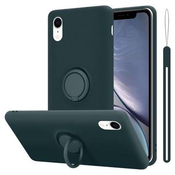 Hülle für Apple iPhone XR TPU Silikon mit Ring Liquid