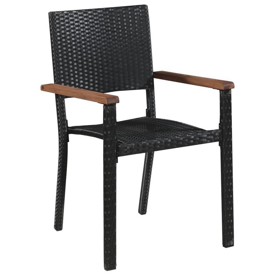 VidaXL Ensemble de salle à manger de jardin rotin synthétique  