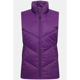 Ulla Popken  Gilet trapuntato e smanicato con colletto alto e tasche con cerniera 