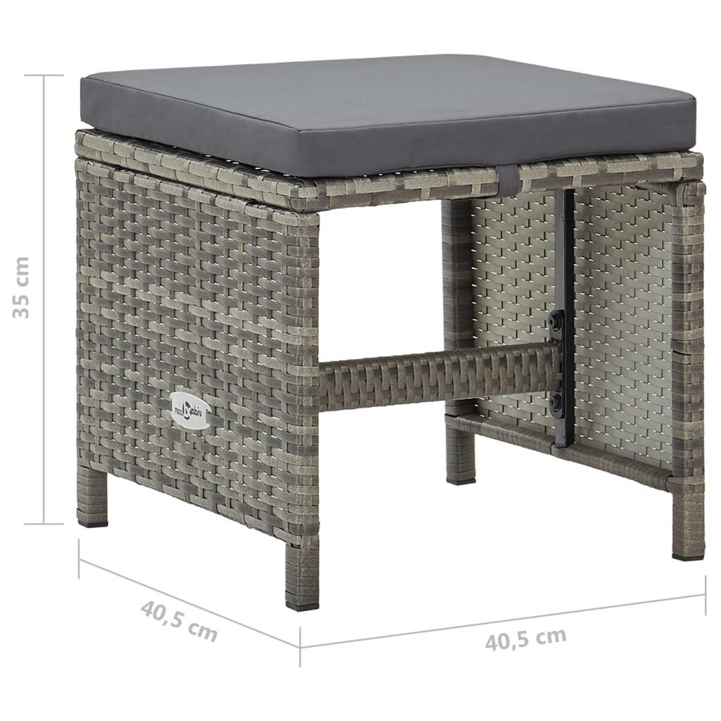 VidaXL Fußhocker poly-rattan  