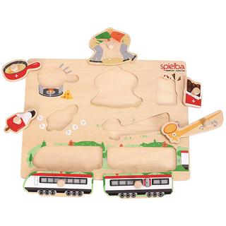 Spielba Holzspielwaren  Puzzle Schweizer Motive (7Teile) 
