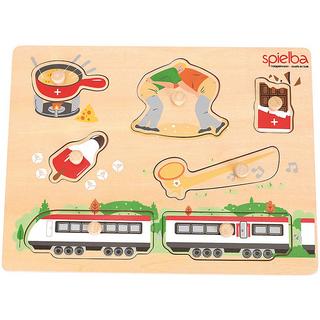 Spielba Holzspielwaren  Puzzle Schweizer Motive (7Teile) 