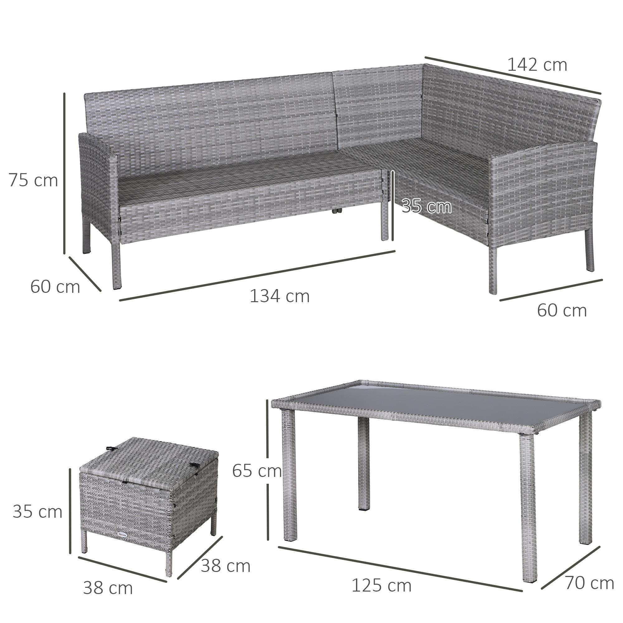 Outsunny Ensemble de salon de jardin  