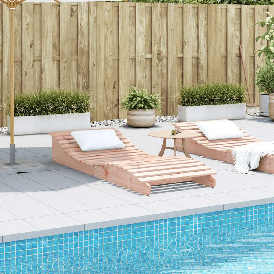 VidaXL Chaise longue bois de douglas  