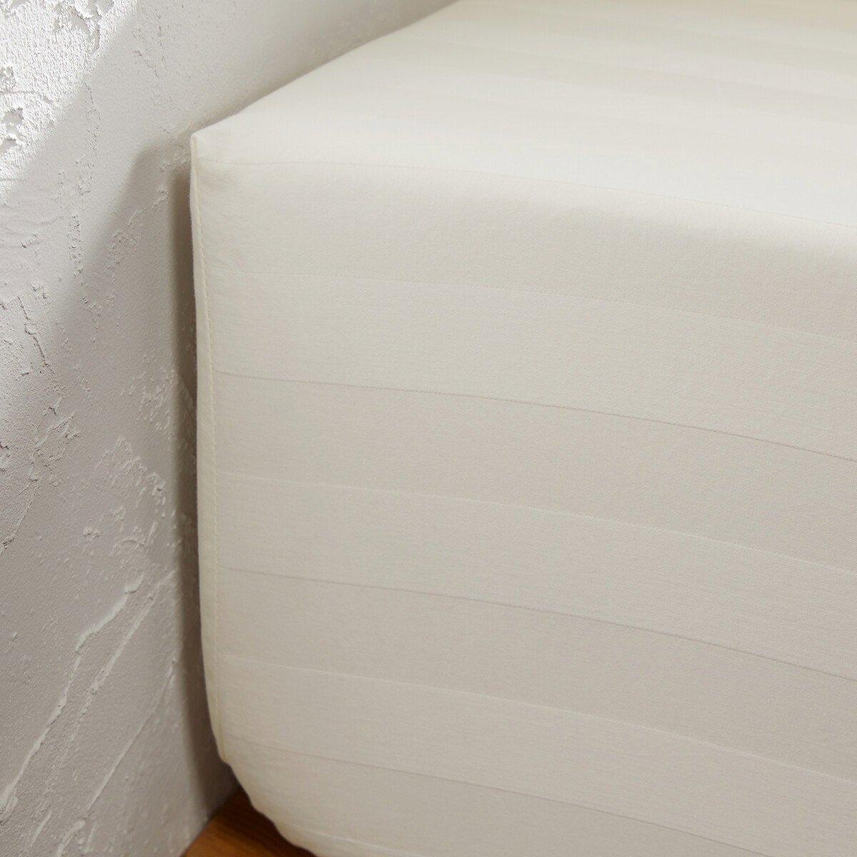 La Redoute Intérieurs Drap-housse Victor en satin de coton lavé  