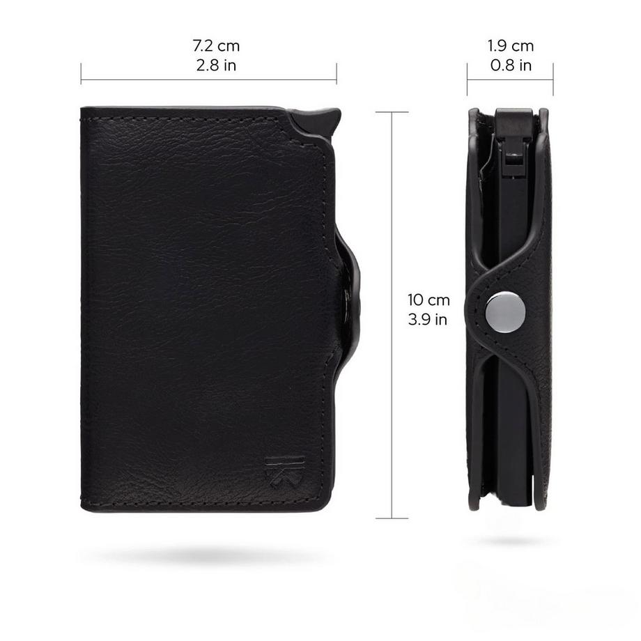 Only-bags.store Porta carte d'identità e badge con protezione RFID e fermasoldi  