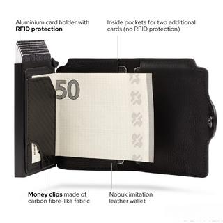 Only-bags.store Porta carte d'identità e badge con protezione RFID e fermasoldi  