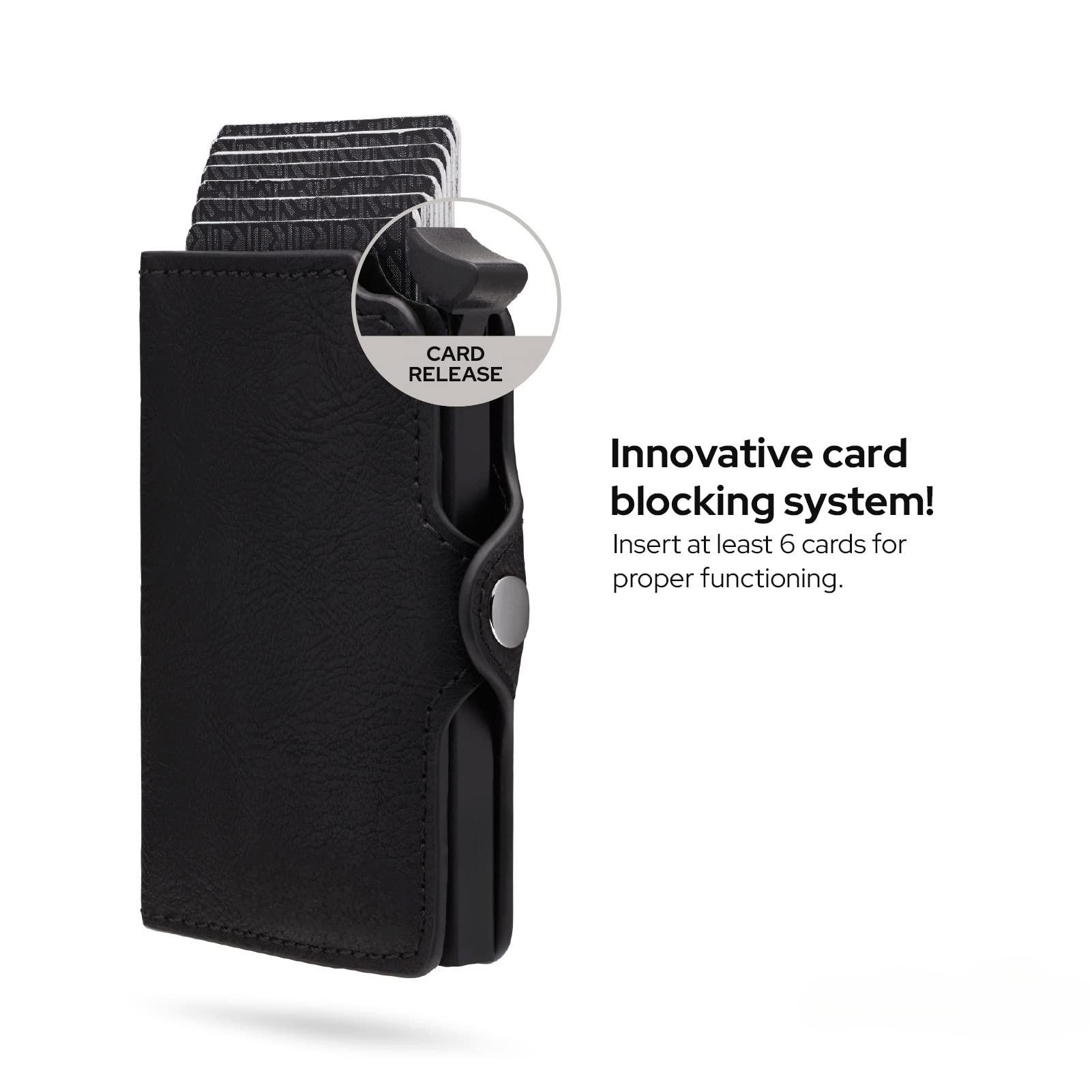 Only-bags.store Porta carte d'identità e badge con protezione RFID e fermasoldi  