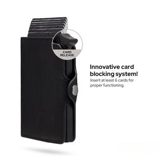 Only-bags.store Porta carte d'identità e badge con protezione RFID e fermasoldi  