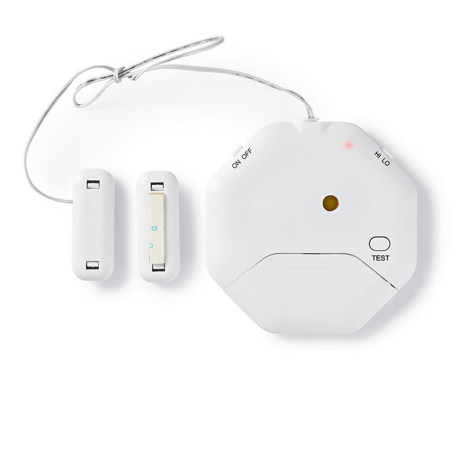 Nedis  Tür-Fenster-Alarm | Batteriebetrieben | 2x CR2032 | 85 dB | Weiß 