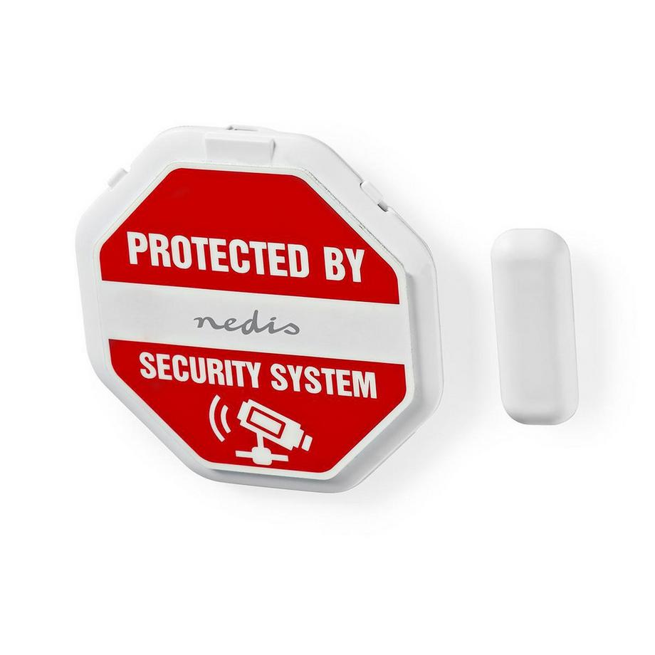 Nedis  Tür-Fenster-Alarm | Batteriebetrieben | 2x CR2032 | 85 dB | Weiß 