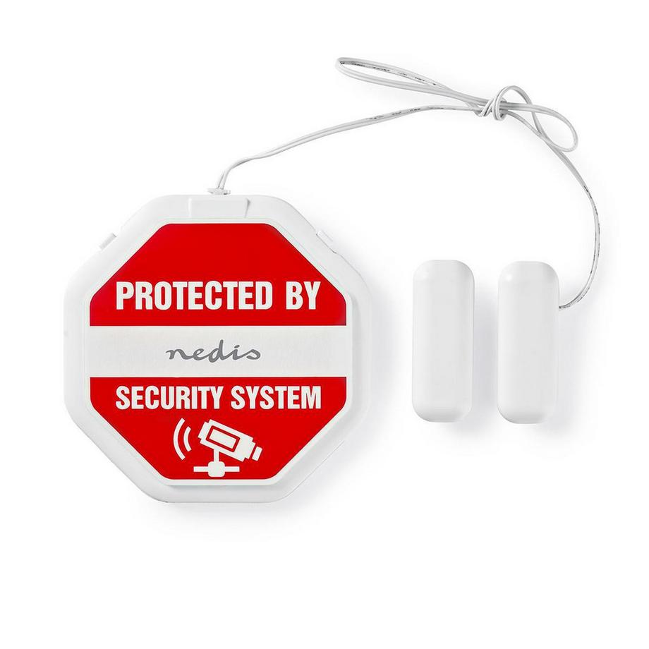 Nedis  Tür-Fenster-Alarm | Batteriebetrieben | 2x CR2032 | 85 dB | Weiß 