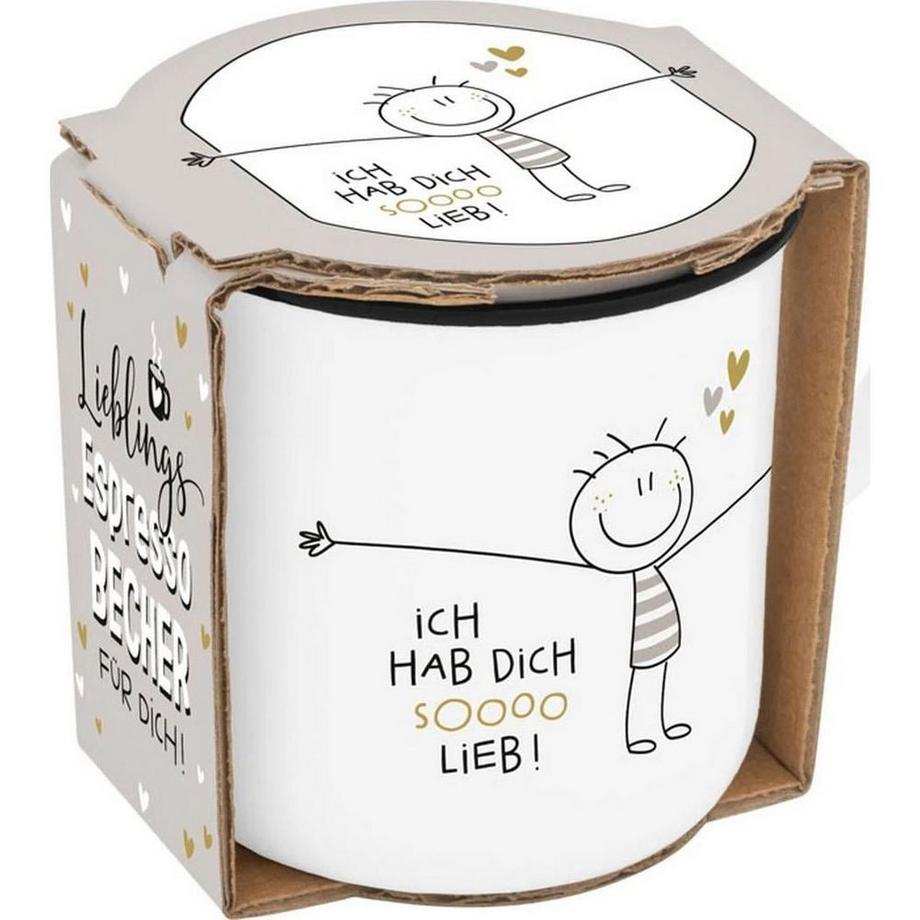 SHEEPWORLD Espressotasse Hab dich so lieb  