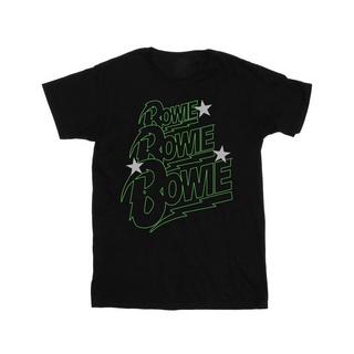 David Bowie  Multiple Neon Logo TShirt 