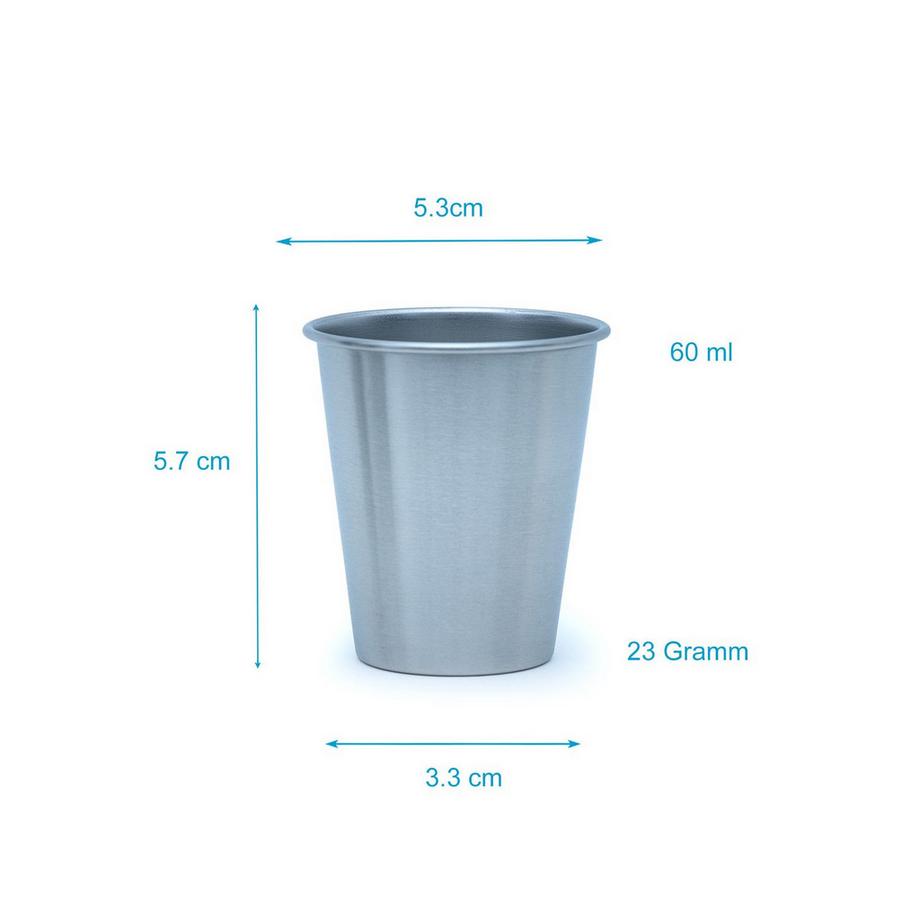 Intirilife Stapelbare Camping Becher (5er-Set)  