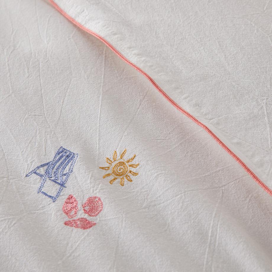 La Redoute Intérieurs SOMERO Kissenbezug aus Baumwolle im Vintage-Stil mit Stickerei  