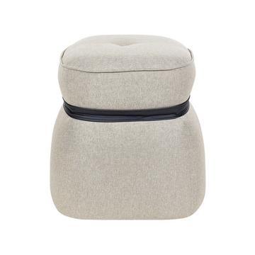 Pouf en Lin synthétique Moderne MONTEREY