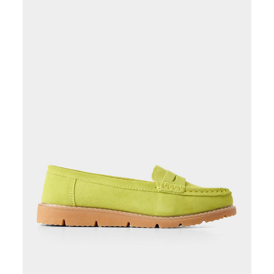 Auffällige Veloursleder-Loafer