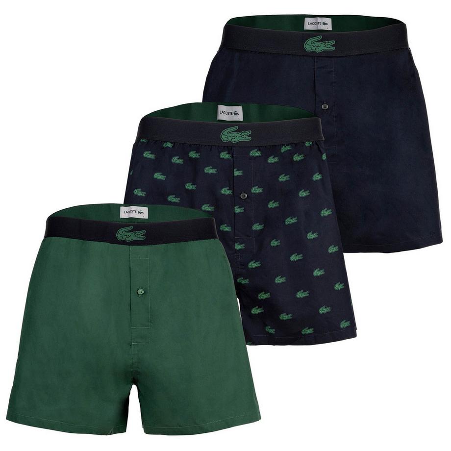 LACOSTE Boxer tissé Paquet de 3 Confortable à porter  