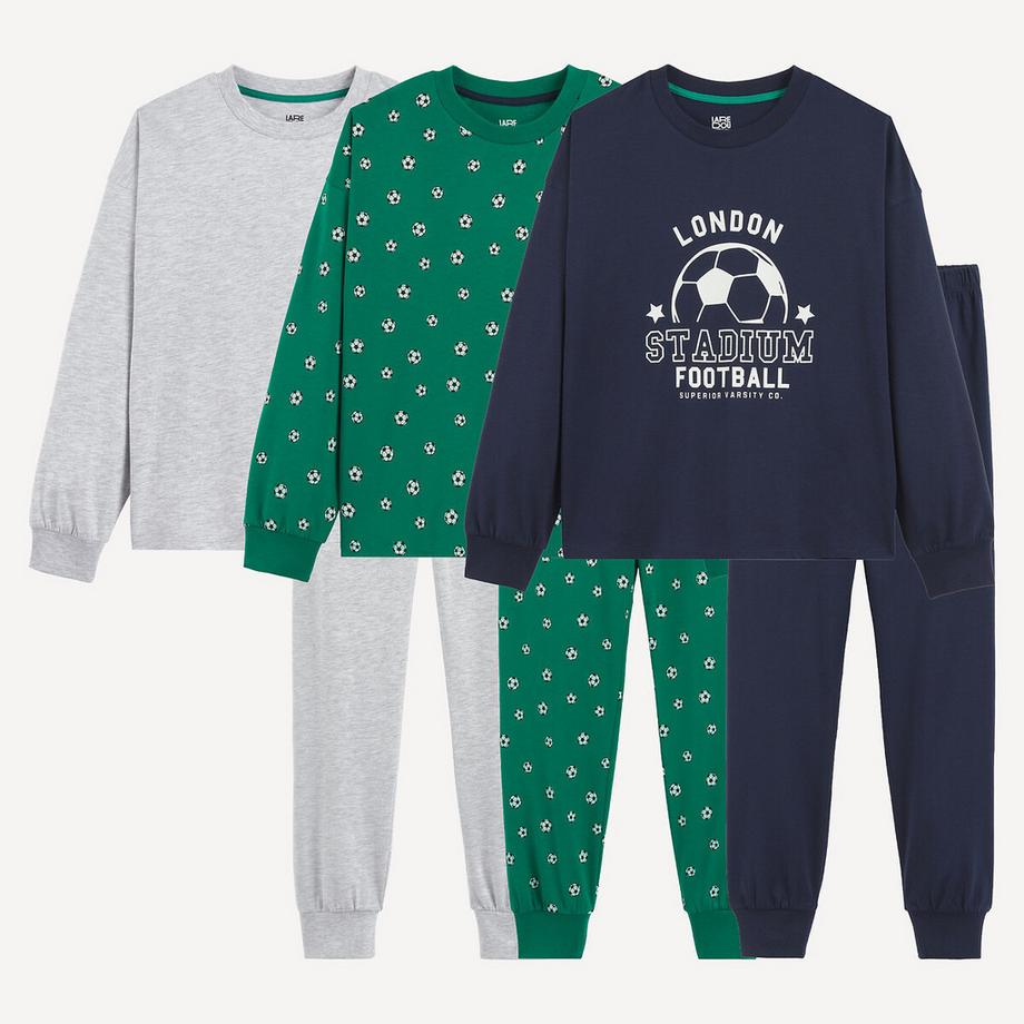 Lot de 3 pyjamas en coton