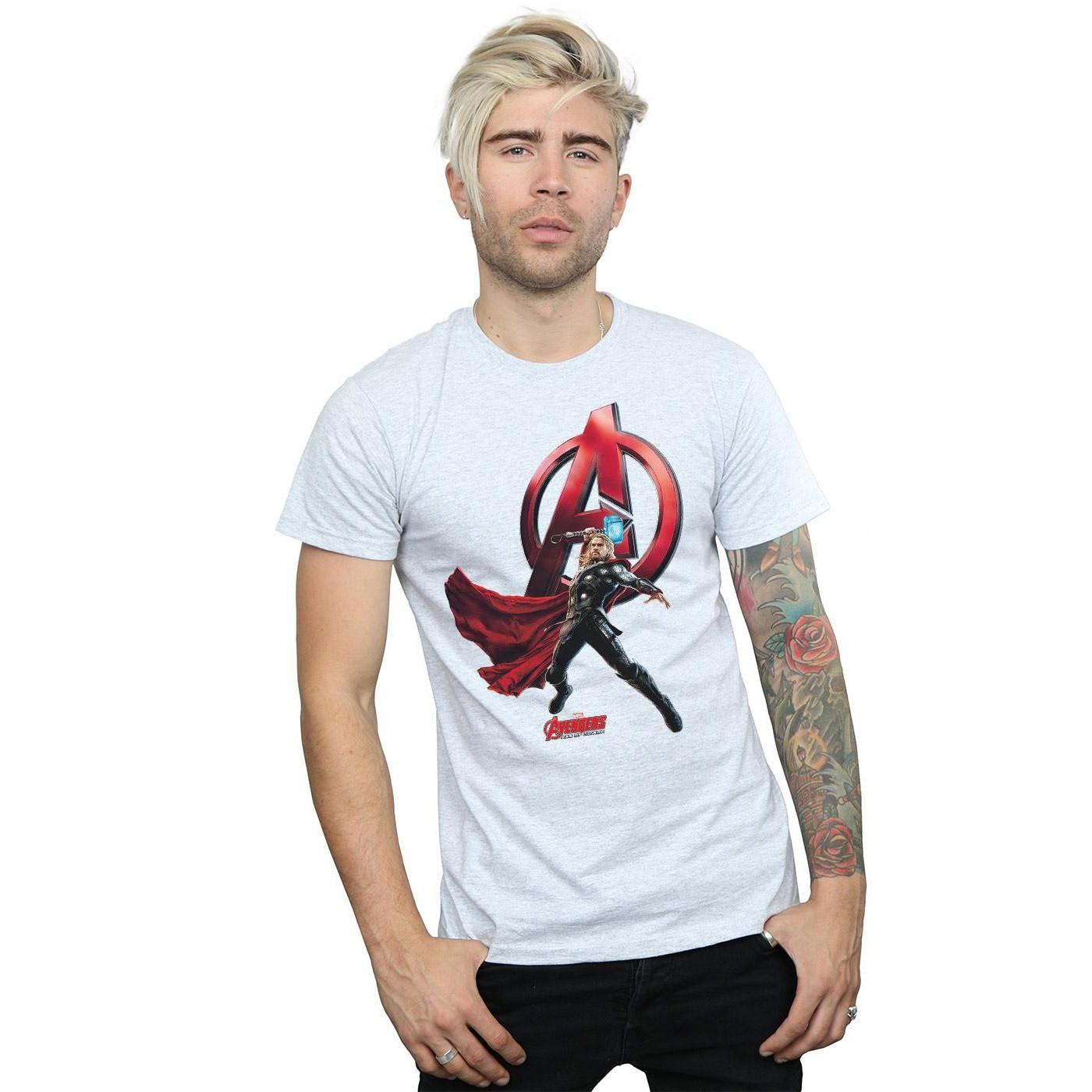 THOR Avengers Action Pose Logo T-Shirt  