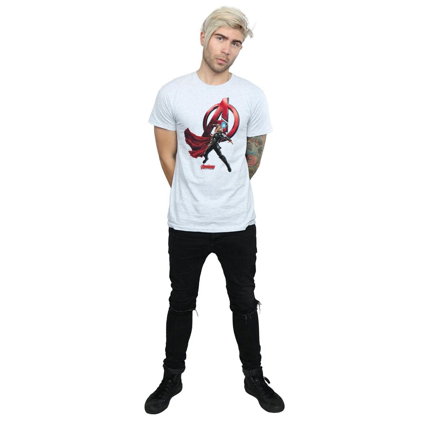 THOR Avengers Action Pose Logo T-Shirt  