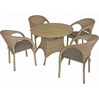 mutoni pleasure Garten Essgruppe Bastia ingwerbraun (5-tlg)  