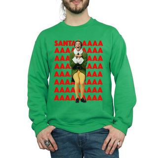 Elf  Buddy Santa Scream Sweatshirt 