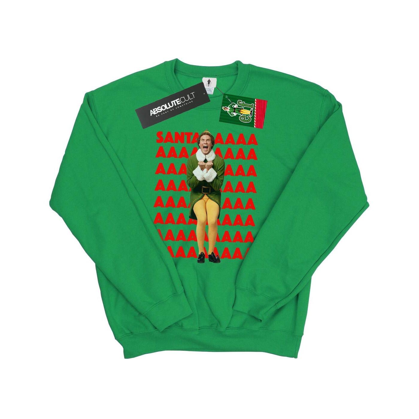 Elf  Buddy Santa Scream Sweatshirt 